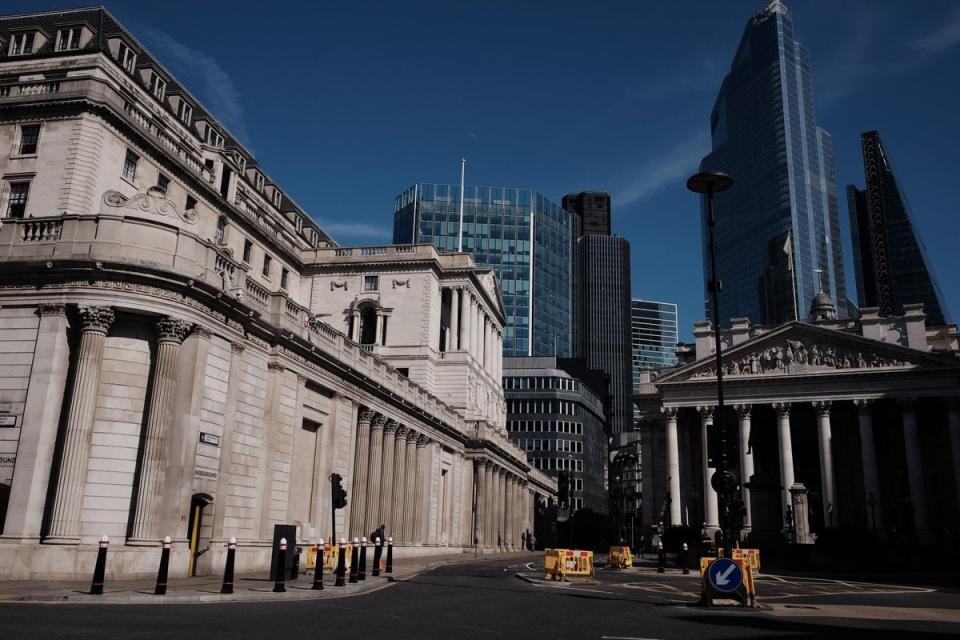 The Bank of England in the City of London, where every utterance from policymakers will be followed by traders ahead of its next scheduled rate-setting meeting in November (Yui Mok/PA) (PA Archive)