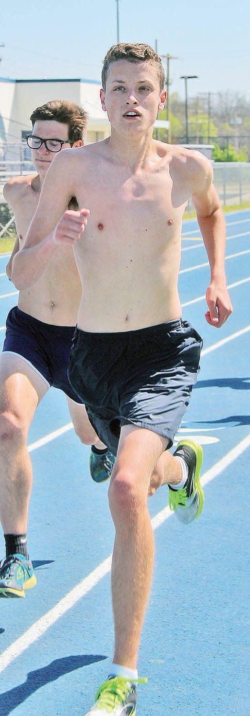 Archer Bennett — who finished 2nd at last weekend's Woolaroc 8K — is shown running a few years ago. He captured the Class 6A boys 800m run state title during his senior year at Bartlesville High. He has gone on to run for the University of Tulsa and was selected for the conference All-Academic team.