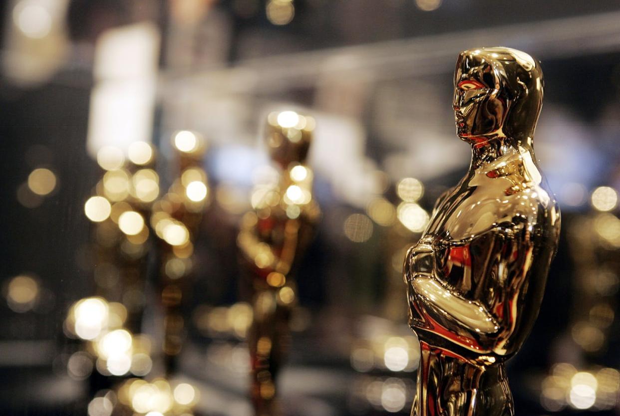 Oscars will be handed out to winners across 24 categories, ranging from best picture to best costume design. <a href="https://www.gettyimages.com/detail/news-photo/oscars-are-displayed-at-meet-the-oscars-an-exhibit-news-photo/56822072?adppopup=true" rel="nofollow noopener" target="_blank" data-ylk="slk:Kevin Winter/Getty Images;elm:context_link;itc:0;sec:content-canvas" class="link ">Kevin Winter/Getty Images</a>
