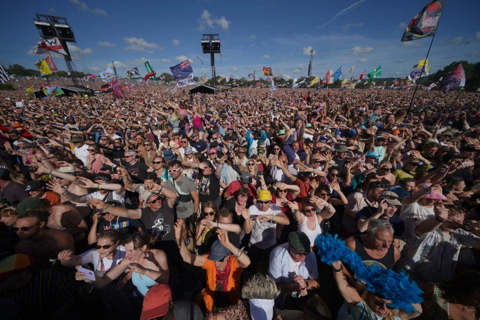 Glastonbury audience in 2022 (PA Archive)