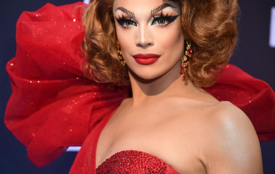 Valentina asiste a la fiesta final de la temporada 9 de RuPaul's Drag Race el 23 de junio de 2017 en Nueva York.  / AFP PHOTO / Angela Weiss (El crédito de la foto debe decir Angela Weiss/AFP a través de Getty Images)