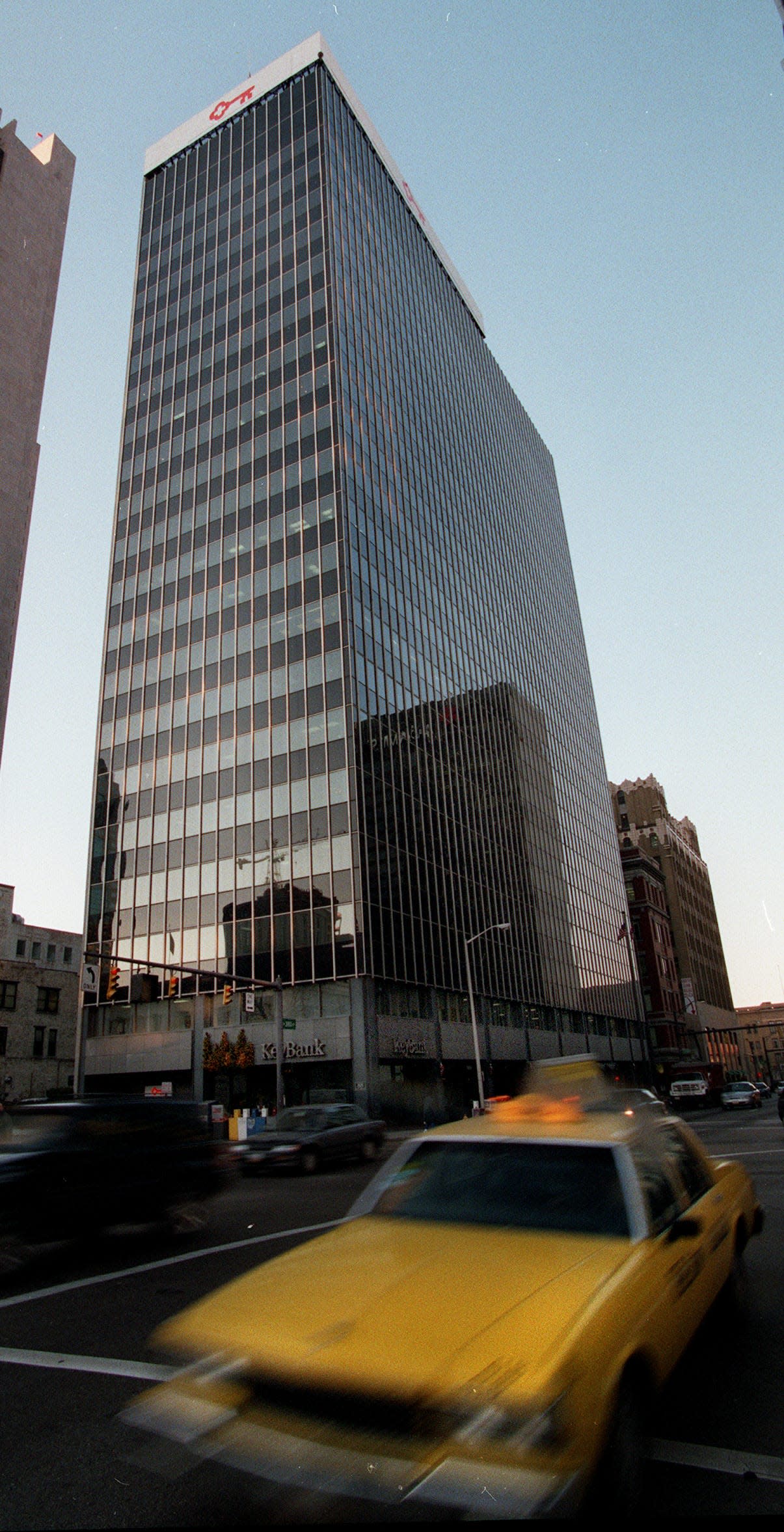 The 21-story Key Bank building, shown here in 1997, was built in 1964.
