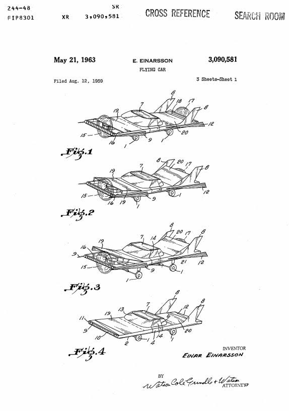 Google Patent flying car