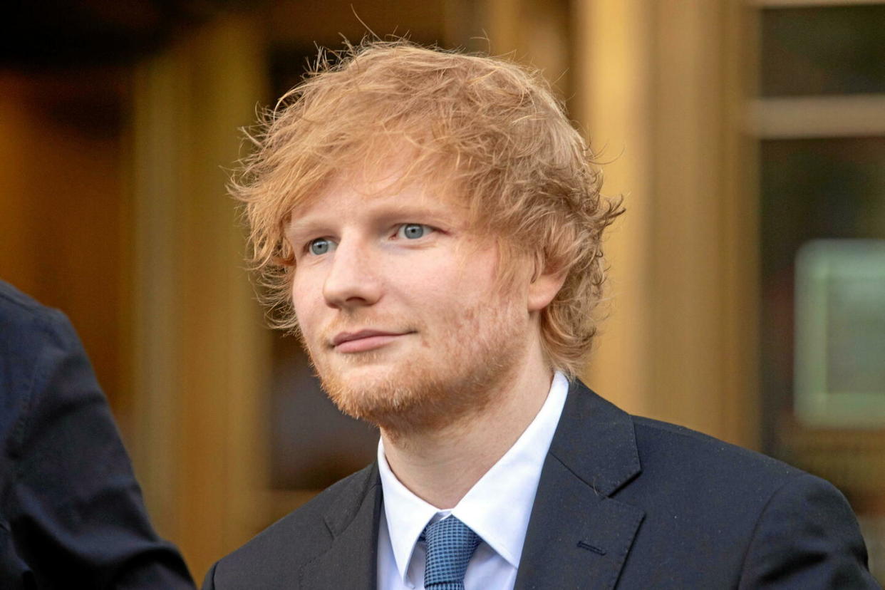 En mai 2023, Ed Sheeran a dû jouer de la guitare au tribunal pour prouver que son titre « Thinking Out Loud » était différent de « Let’s Get It on » de Marvin Gaye.  - Credit:SARAH YENESEL / EPA