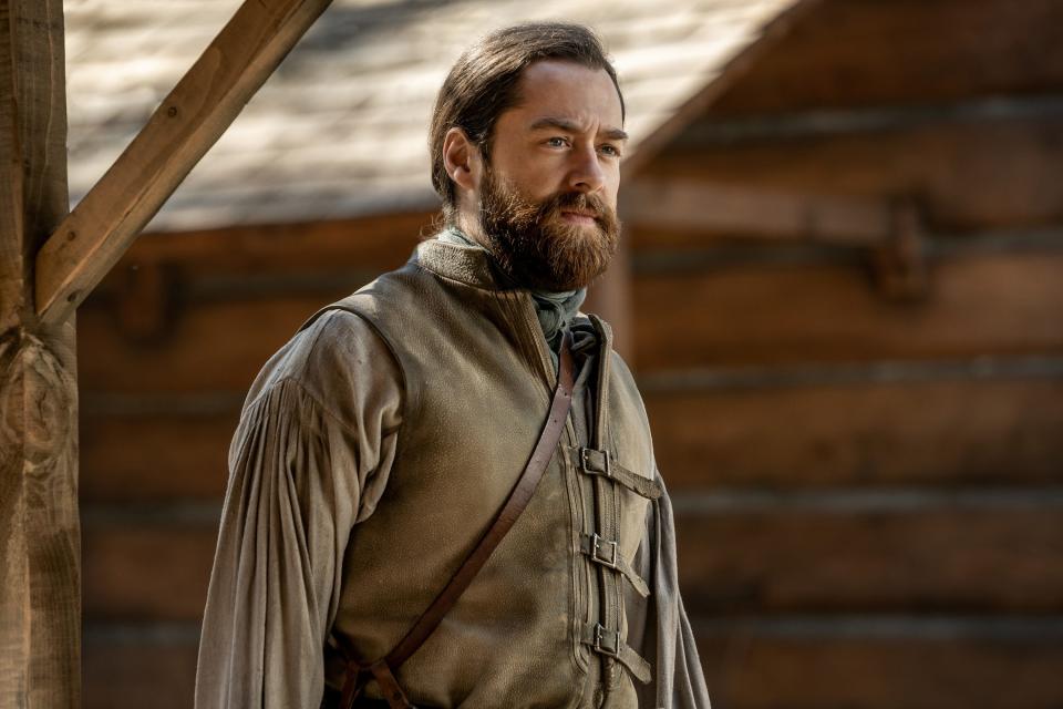 Richard Rankin as Roger MacKenzie in "Outlander season six.