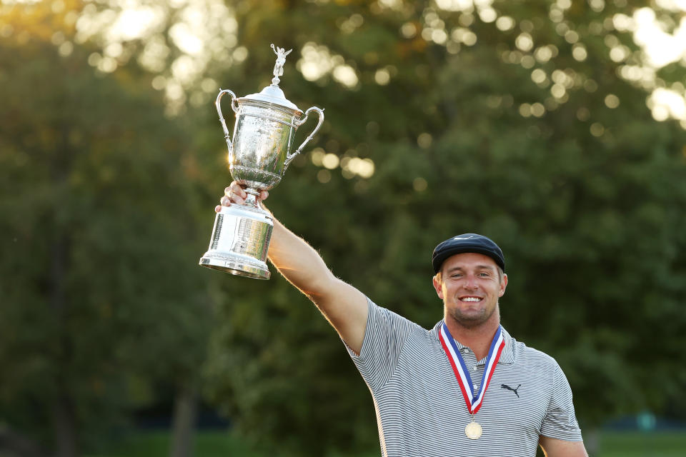 Can Bryson DeChambeau defend his U.S. Open title?. (Gregory Shamus/Getty Images)