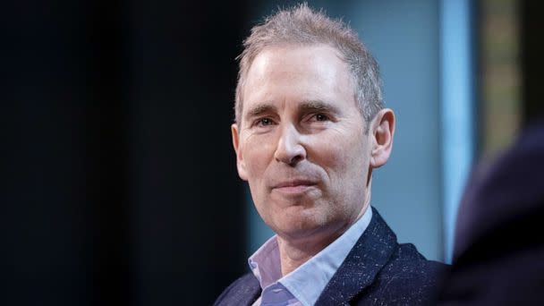 PHOTO: Andy Jassy, CEO of Amazon.com Inc., is seen during the GeekWire Summit in Seattle, Washington, Oct. 5, 2021.  (David Ryder/Bloomberg via Getty Images, FILE)