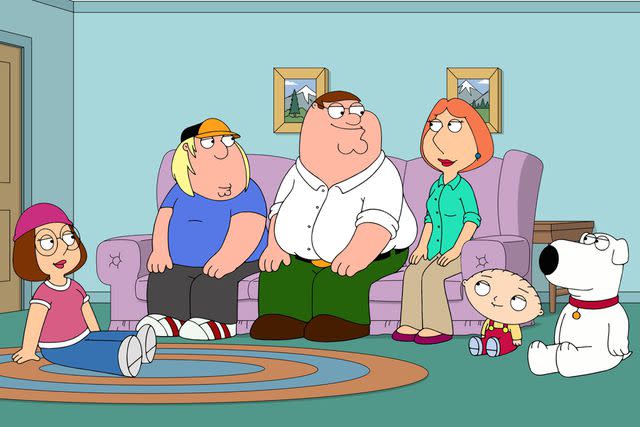 <p>Fox/Courtesy Everett Collection</p> Family Guy's Griffin family are pictured.