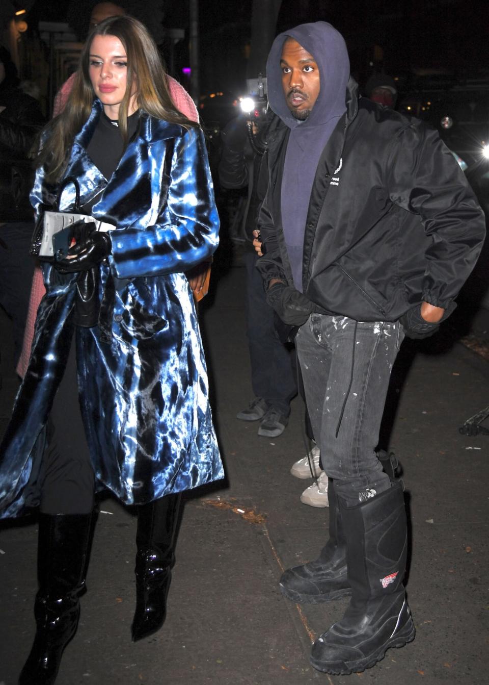 Kanye West Arriving At Carbone Restaurant