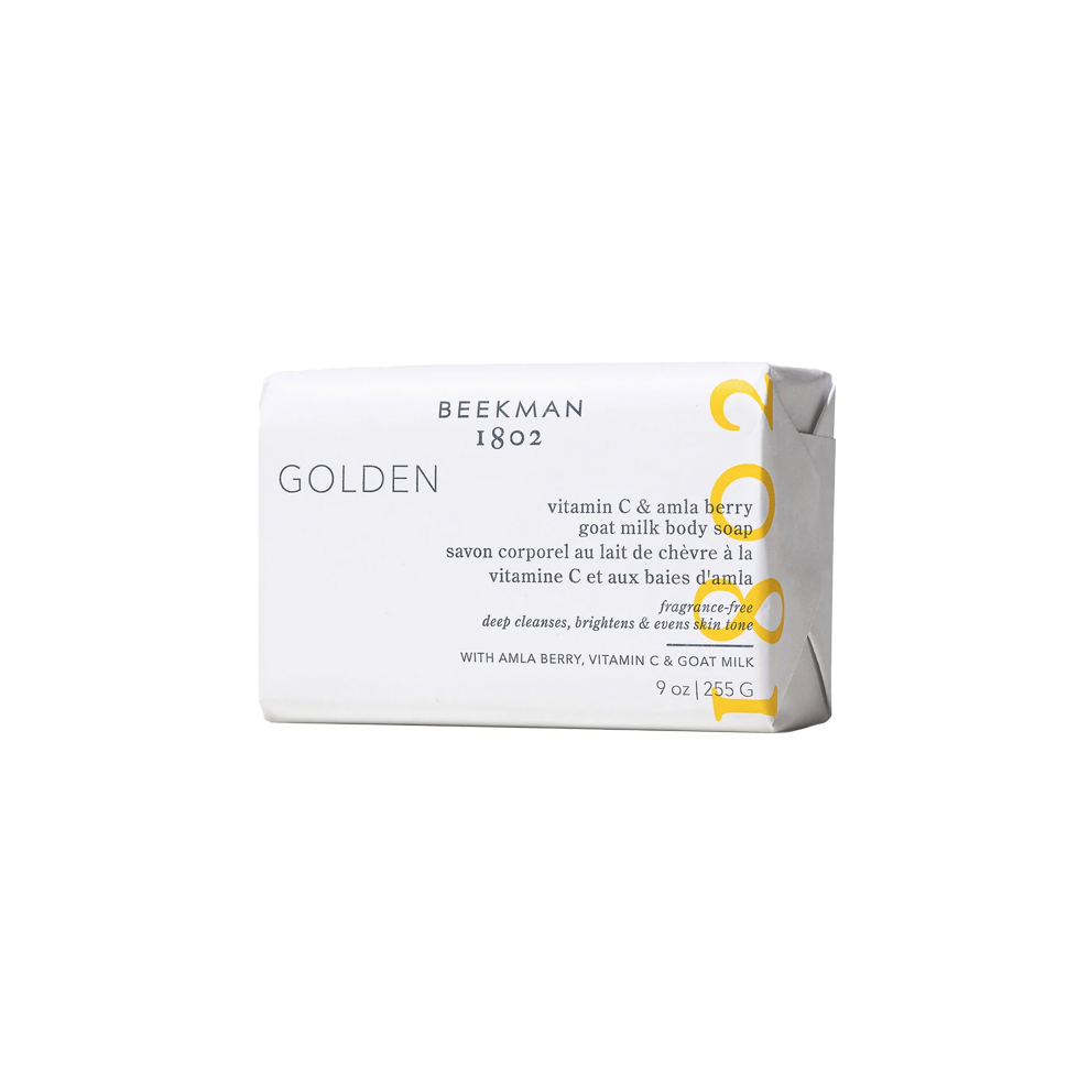 <p><a href="https://go.redirectingat.com?id=74968X1596630&url=https%3A%2F%2Fbeekman1802.com%2Fproducts%2Fgolden-amla-9oz-bar-soap&sref=https%3A%2F%2F" rel="nofollow noopener" target="_blank" data-ylk="slk:Shop Now;elm:context_link;itc:0;sec:content-canvas" class="link rapid-noclick-resp">Shop Now</a></p><p>Golden Vitamin C & Amla Berry Goat Milk Soap</p><p>$20.00</p><p>beekman1802.com</p><span class="copyright">beekman1802.com</span>