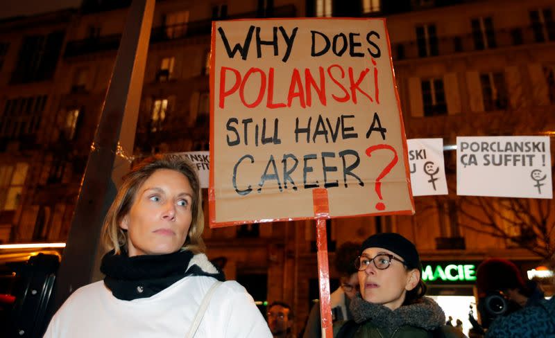 Feminist groups call for anti-Polanski protest before Cesar awards ceremony in Paris