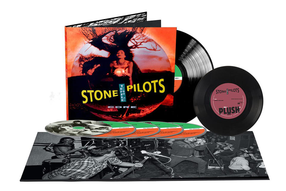 <p>For this 25th-anniversary package featuring four CDs, a DVD, and an LP of the band’s breakthrough 1992 album, the original album has been remastered and packed with unreleased demos and live versions. The DVD features the album in surround sound along with music videos of the album’s singles. Upon the album’s original release, STP were written off by some as grunge wannabes, but history has proved them to be much more, so it’s worth giving their classic debut another spin. (Photo: Atlantic Records) </p>