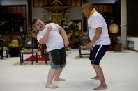 The Wider Image: Meet Kyuta: the 10-year-old, 85-kilo sumo in training