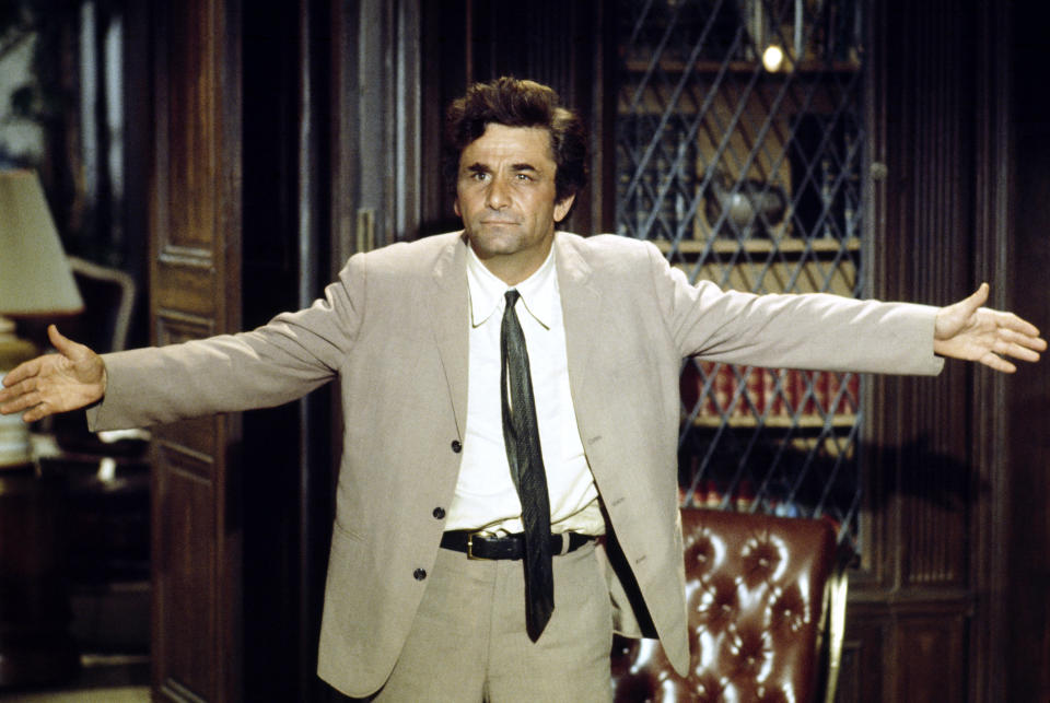 COLUMBO -- Pictured: Peter Falk as Lt. Columbo  (Photo by NBC/NBCU Photo Bank via Getty Images)