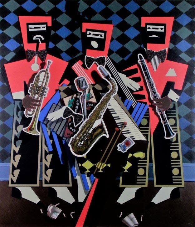 "Jazz" by Gary Erbe is one of his pieces that can be seen through June 2 at the Monmouth Museum.