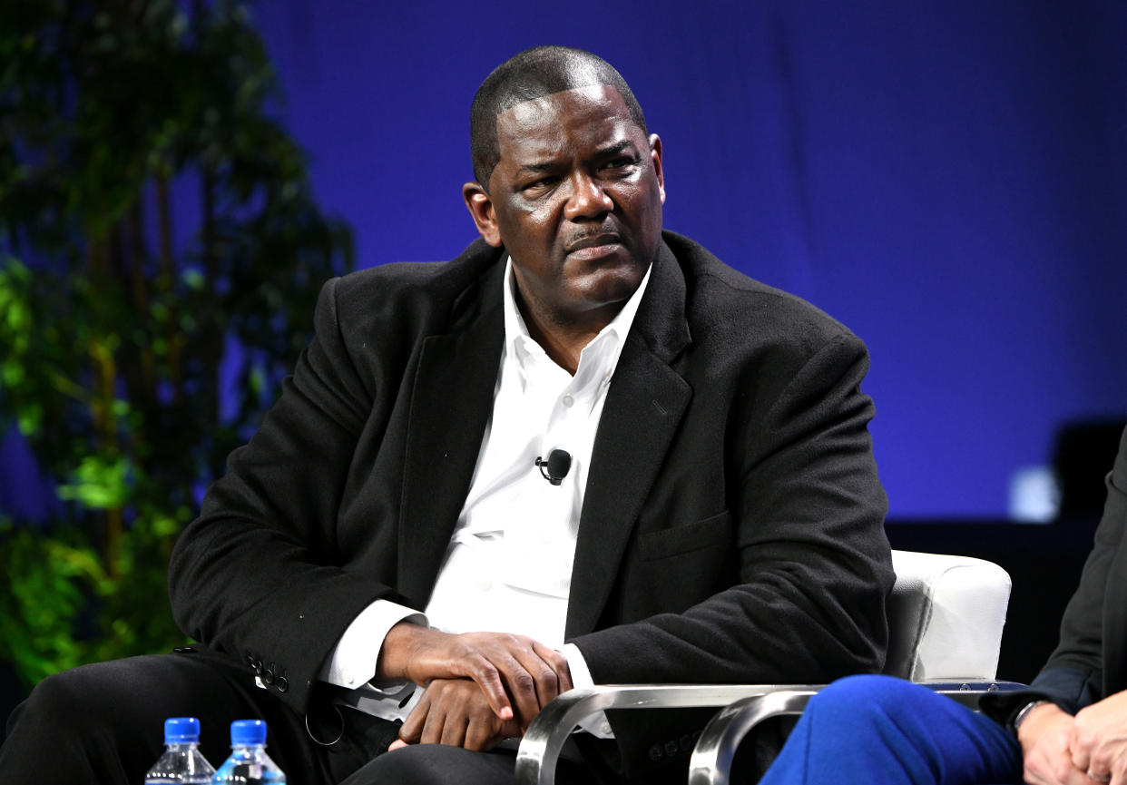 BEVERLY HILLS, CALIFORNIA - APRIL 29: Joe Dumars participates in a panel discussion during the annual Milken Institute Global Conference at The Beverly Hilton Hotel  on April 29, 2019 in Beverly Hills, California. (Photo by Michael Kovac/Getty Images)
