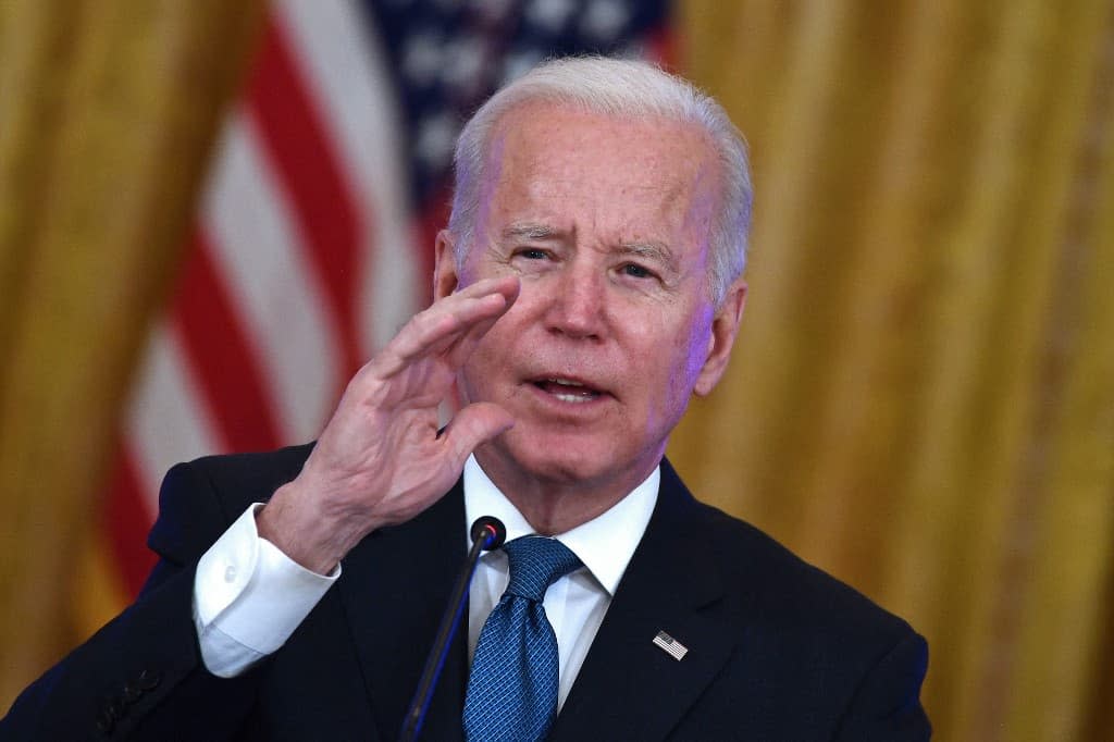 Le président américain Joe Biden à la Maison Blanche le 24 janvier 2022. - Brendan Smialowski