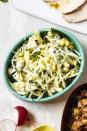 <p>If you're looking for a way to incorporate the unofficial food of St. Patrick's Day (AKA cabbage) into your meal, try this cabbage and corn slaw.</p><p><a href="https://www.goodhousekeeping.com/food-recipes/easy/a45246/cabbage-corn-slaw-recipe/" rel="nofollow noopener" target="_blank" data-ylk="slk:Get the recipe for Cabbage and Corn Slaw »;elm:context_link;itc:0;sec:content-canvas" class="link "><em>Get the recipe for Cabbage and Corn Slaw »</em></a></p><p><strong>RELATED: </strong><a href="https://www.goodhousekeeping.com/food-recipes/g32253071/cabbage-recipes/" rel="nofollow noopener" target="_blank" data-ylk="slk:15 Creative Cabbage Recipes That Everyone Will Love;elm:context_link;itc:0;sec:content-canvas" class="link ">15 Creative Cabbage Recipes That Everyone Will Love</a></p>