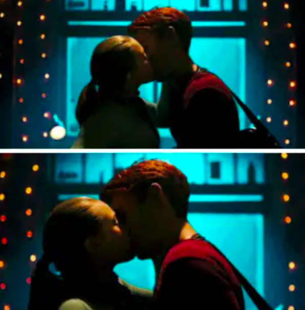Betty and Archie kiss while rehearsing their song