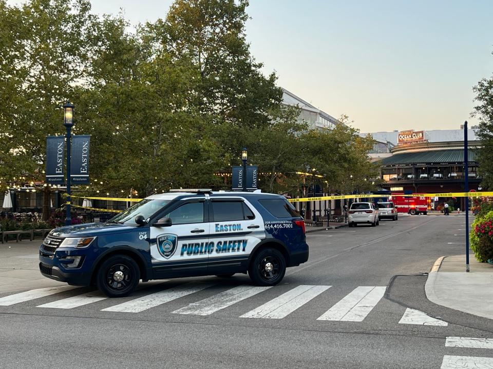 One person has died and another person was injured after a shooting at Easton Town Center on Sunday evening.