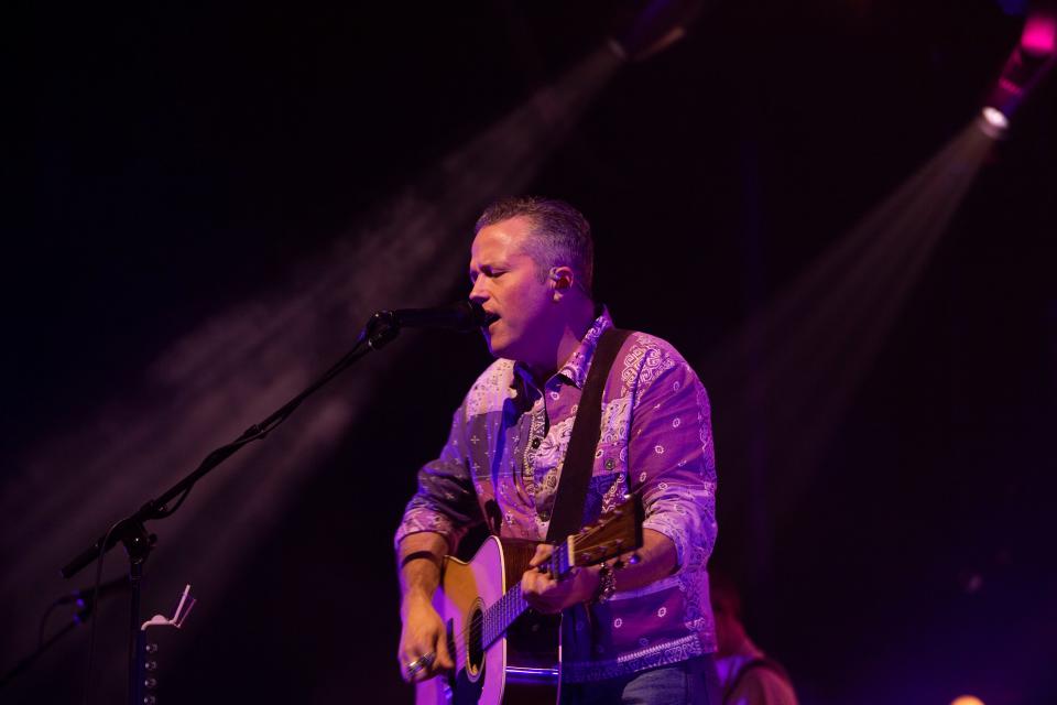 Jason Isbell performs at The Ryman in Nashville , Tenn., Friday, Oct. 20, 2023.