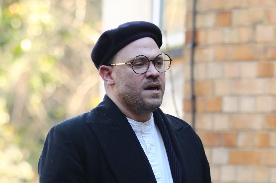 <p>Will Young arriving at the inquest into his twin brother’s death</p> (PA Wire)