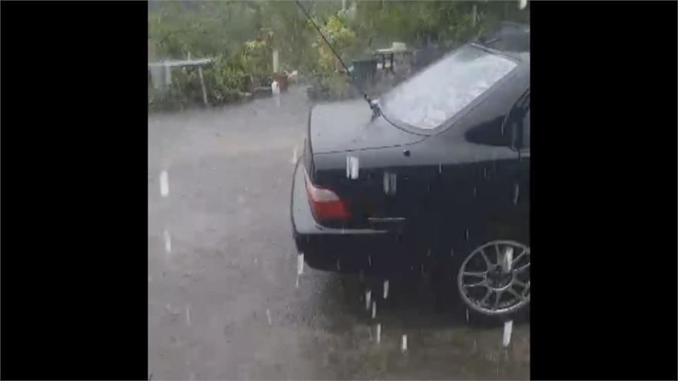 午後冰雹雨突襲！　苗栗卓蘭.台南東山民眾驚又喜