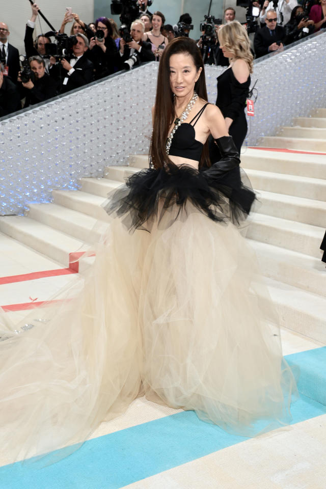 Lily Collins 2023 Met Gala Gown by Vera Wang Says 'Karl