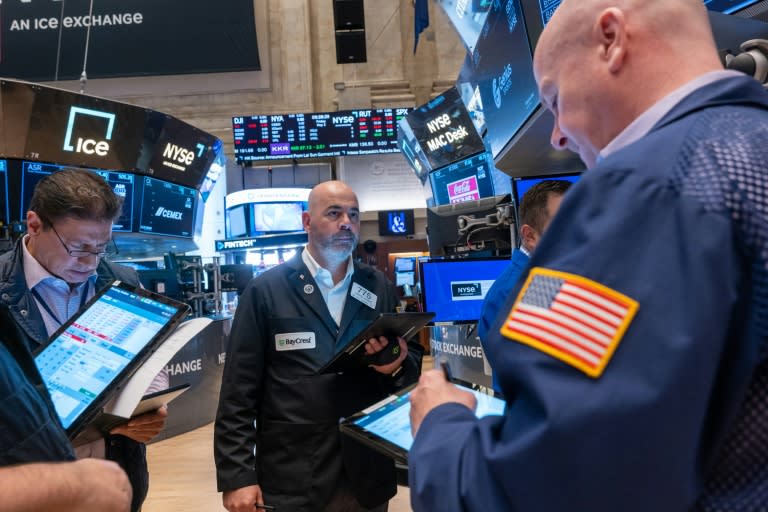 Des opérateurs du New York Stock Exchange (SPENCER PLATT)