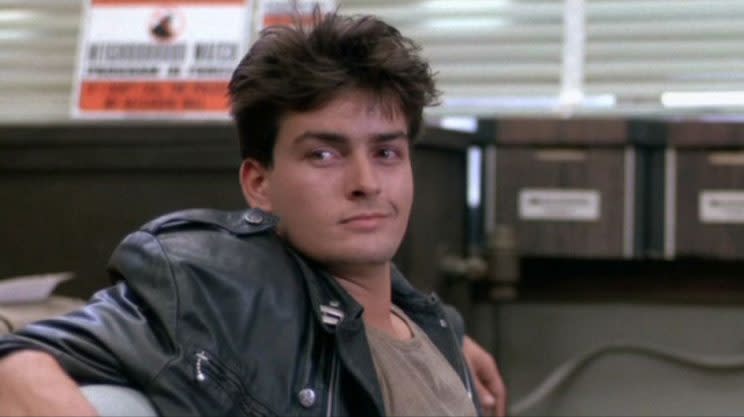 Charlie Sheen in 'Ferris Bueller's Day Off' (Credit: Paramount)