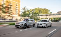 <p>2020 Range Rover Evoque P300 R-Dynamic HSE and 2019 BMW X2 M35i</p>