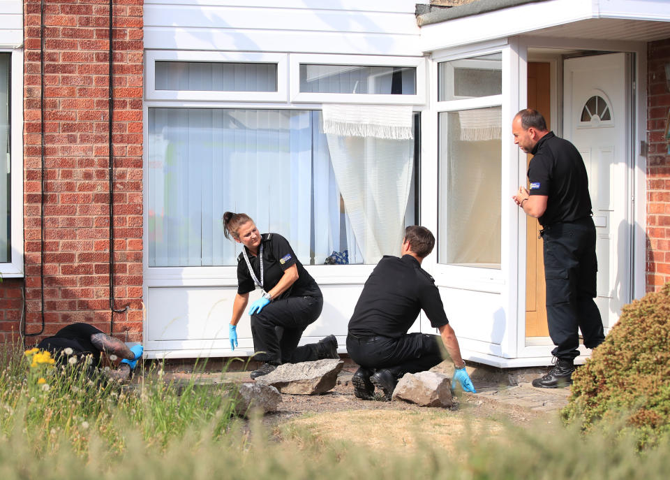 Police activity at a house in Chester, believed to be the home of nurse Lucy Letby, after Cheshire Police announced a female healthcare professional had been arrested in a probe into the deaths of 17 infants at the Countess of Chester Hospital. (Photo by Peter Byrne/PA Images via Getty Images)