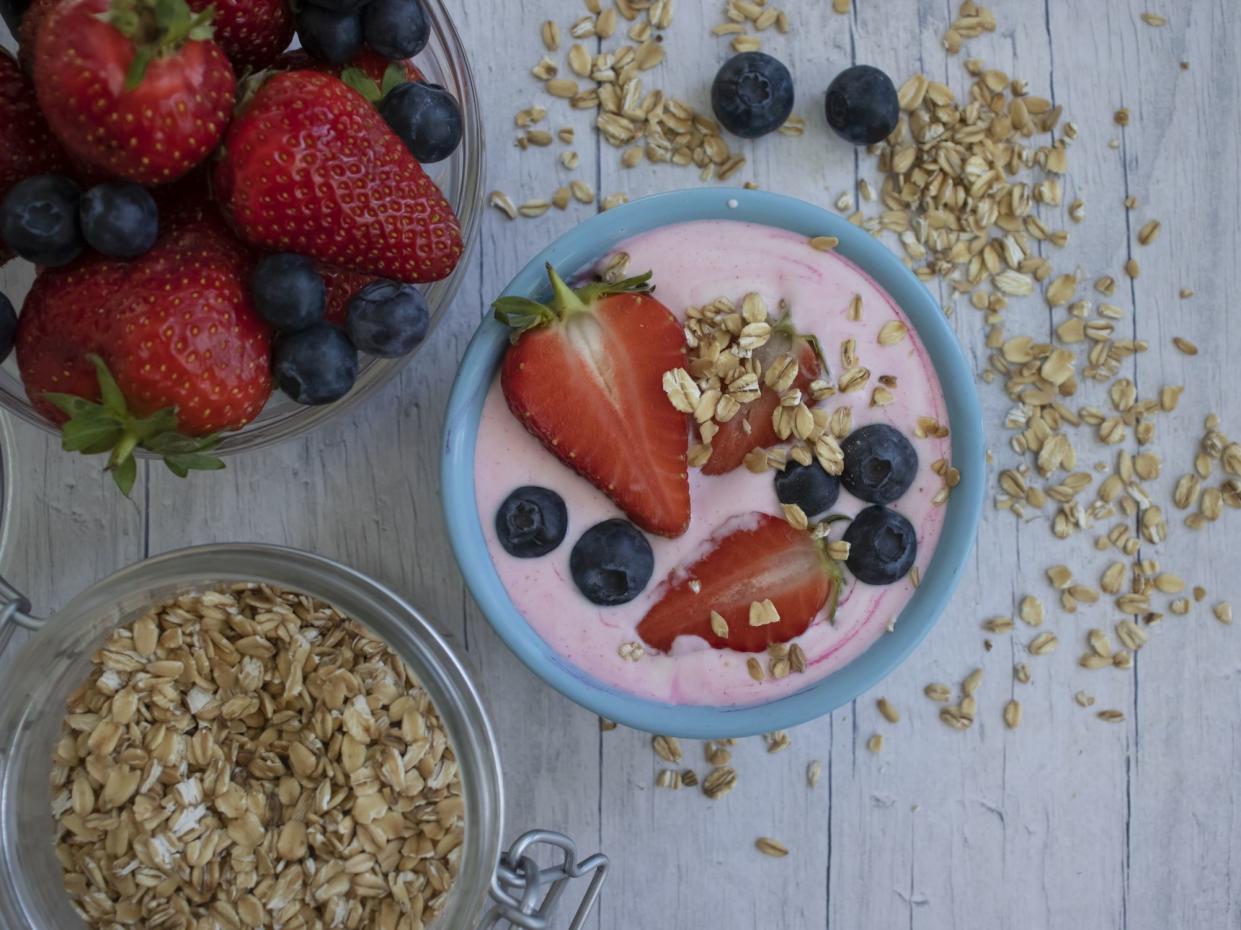 Strawberry Flax Smoothie Bowl