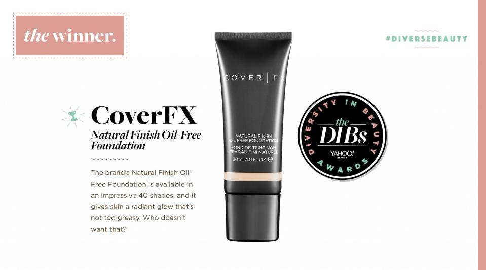 Inclusive Foundation Winner: CoverFX