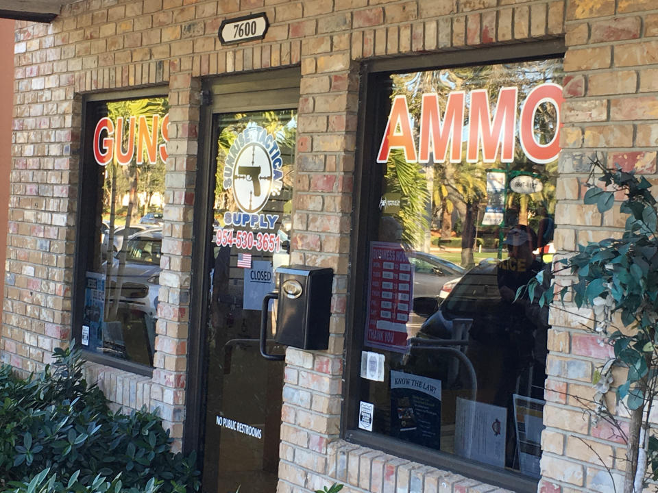 The gun store in Coral Springs, Florida, where Nikolas Cruz reportedly legally bought an AR-15 assault-style rifle. (Photo: Jonathan Cohn/HuffPost)