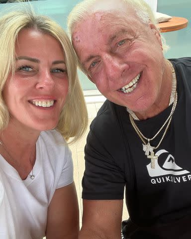 <p>Ric Flair Instagram</p> Ric Flair and daughter Megan Fliehr