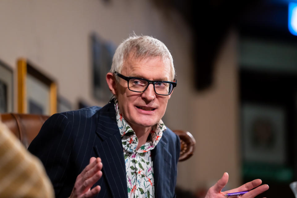 CAMBRIDGE, ENGLAND - FEBRUARY 24: Jeremy Vine during his visit to The Cambridge Union on February 24, 2023 in Cambridge, England.  (Photo by Nordin Catic/Getty Images For The Cambridge Union)