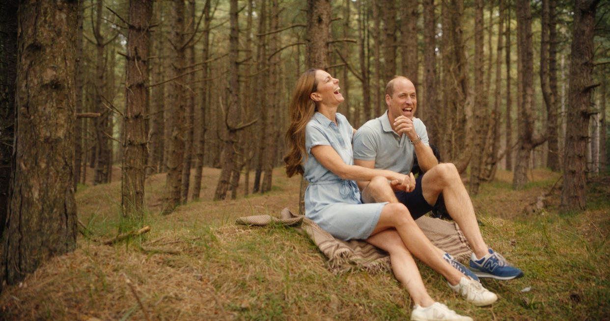 A photo of the Princess and Prince of Wales which was released as part of Monday's announcement. (PA)