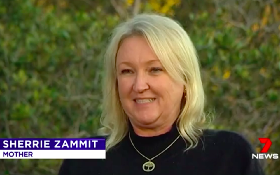 “My days, I thought, were done and dusted with pregnancies,” Sherrie Zammit said. Source: 7 News