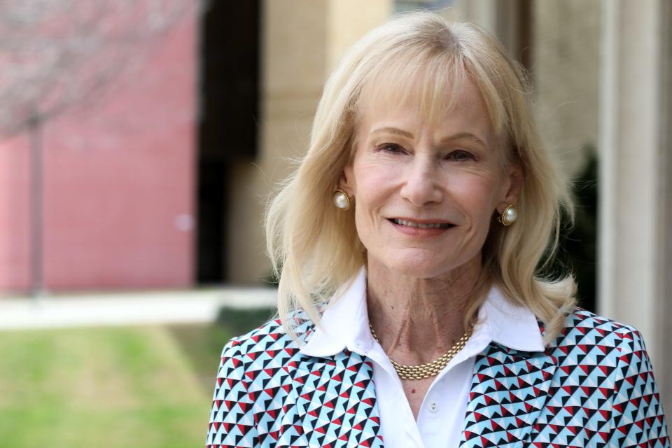 Lenora Keas, leader of the Je'Sani Smith Foundation, poses at Del Mar College's Heritage Campus Thursday, Feb. 22, 2024. Keas took over the reigns from founder Kiwana Denson when Denson moved out of town months prior.