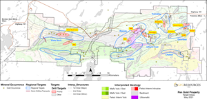 GFG Resources' Pen Gold Project located 40 km west of the prolific Timmins Gold District