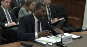 EPA Administrator Michael Regan discusses new rules for coal-fired plants in a hearing on April 30, 2024. (Screenshot via U.S. House of Representatives live stream)