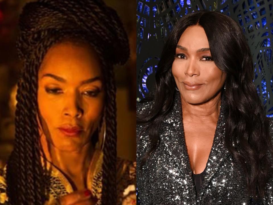 Angela Bassett as Marie LaVeau in "American Horror Story: Coven," and at the Waldorf Astoria Lounge during NYFW: The Shows September 2023 in New York City.