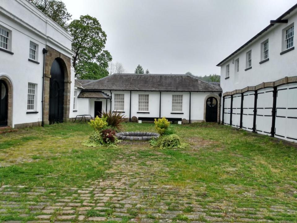 South Wales Argus: Looking across the refurbished Courtyard at Torfaen Museum, Pontypool.