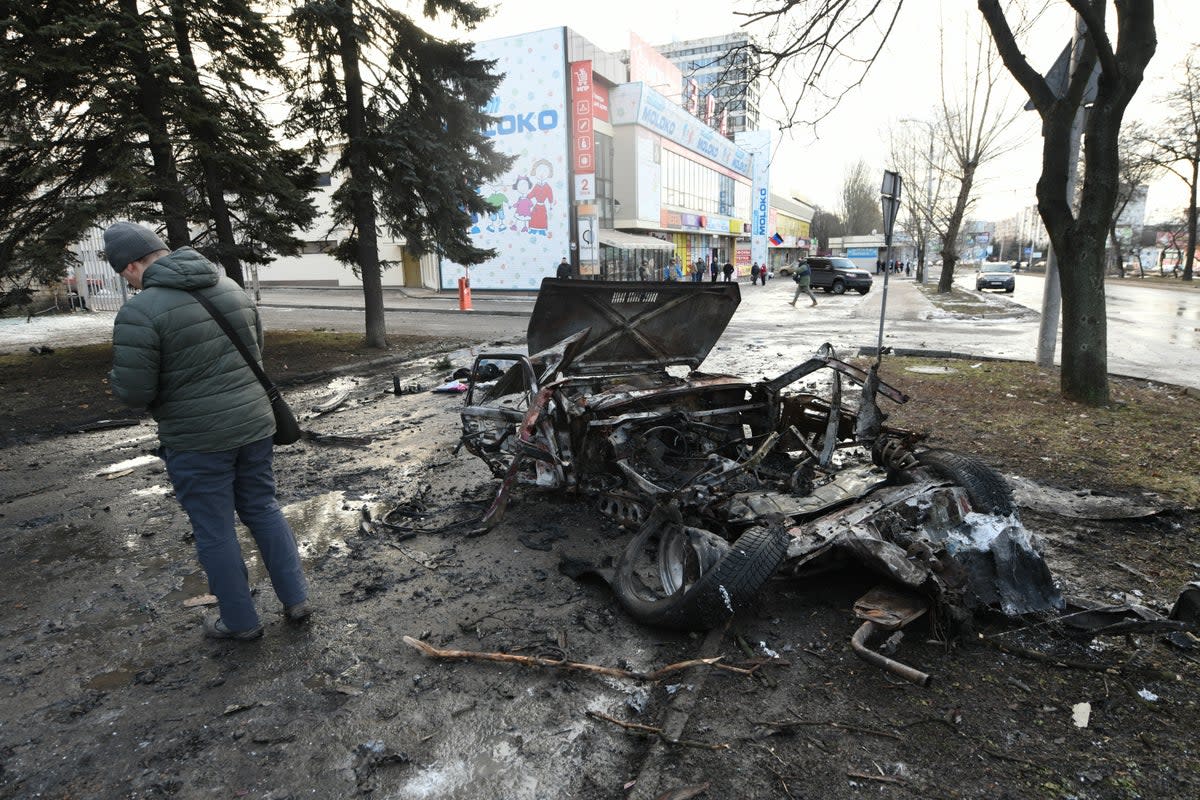 Recent shelling in Donetsk has caused devastation to civilian infrastructure (AFP via Getty Images)