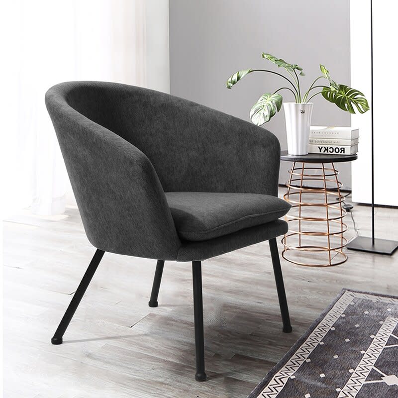 Brittnie Barrel Chair. Image via Wayfair.