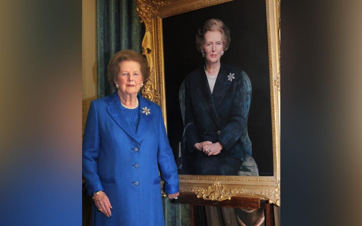 The portrait of Margaret Thatcher that Sir Keir has objected to was commissioned by Gordon Brown and unveiled to the "Iron Lady" at a private reception in 2009