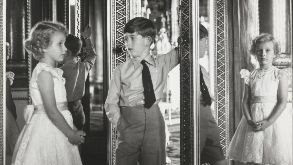 The current king as a child alongside his younger sister Princess Anne in 1956. - Antony Armstrong-Jones/Royal Collection Trust