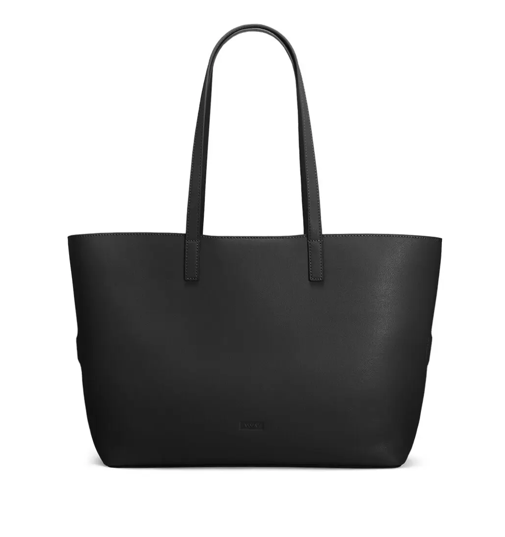 We found the perfect leather tote bag for taking on a long flight or ...
