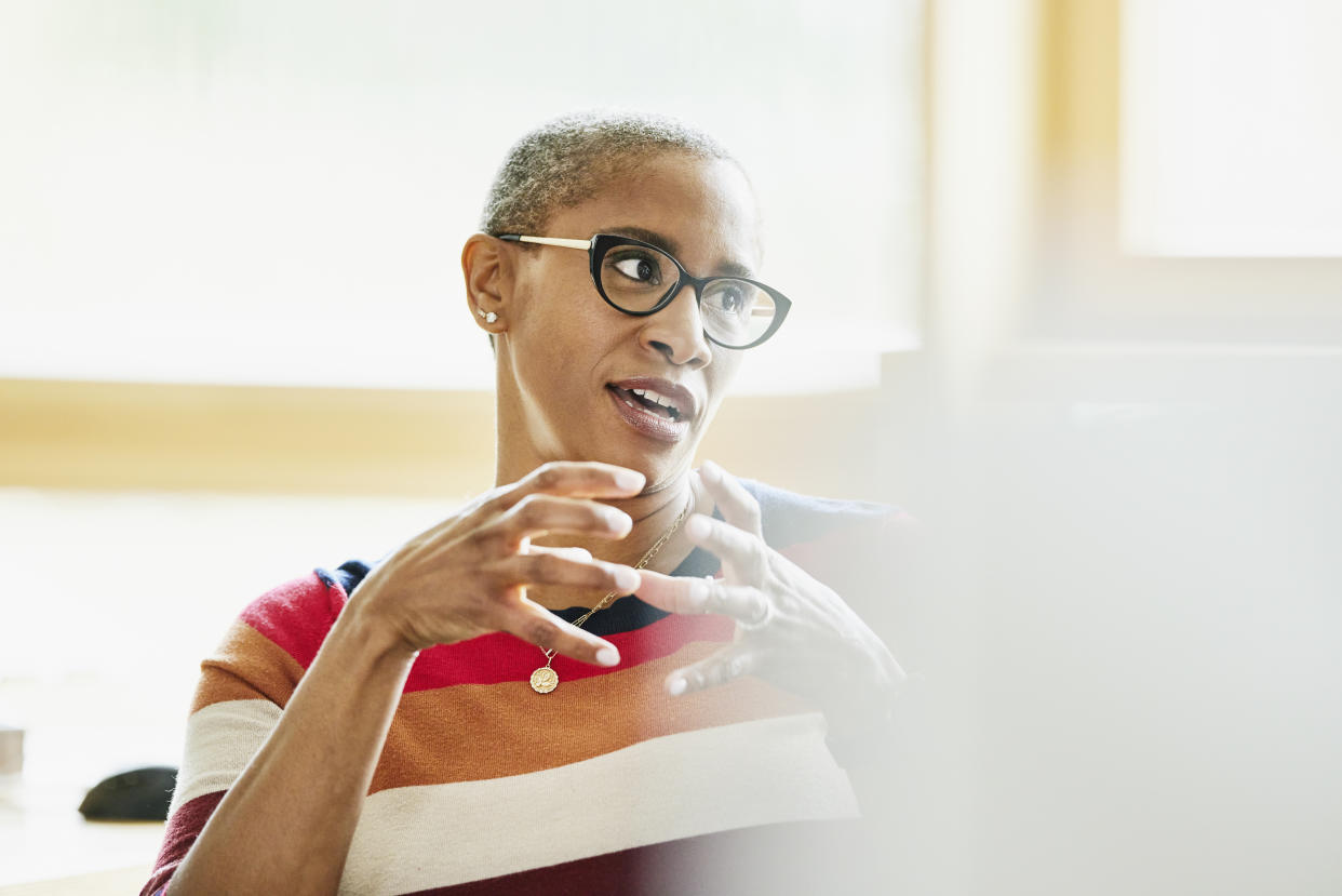 People who aren't afraid to talk about their feelings about aging, but don't get too hung up on getting older, tend to have better current mental and physical health. (Getty Images) 